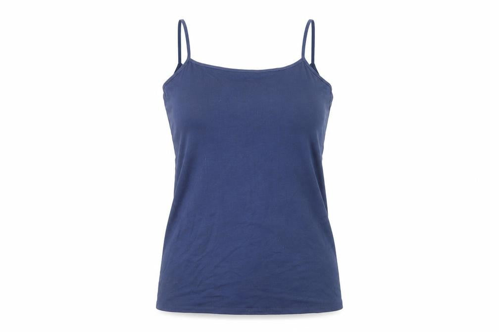 Marks and Spencer Womens Blue  Polyester Basic T-Shirt Size 12 Round Neck