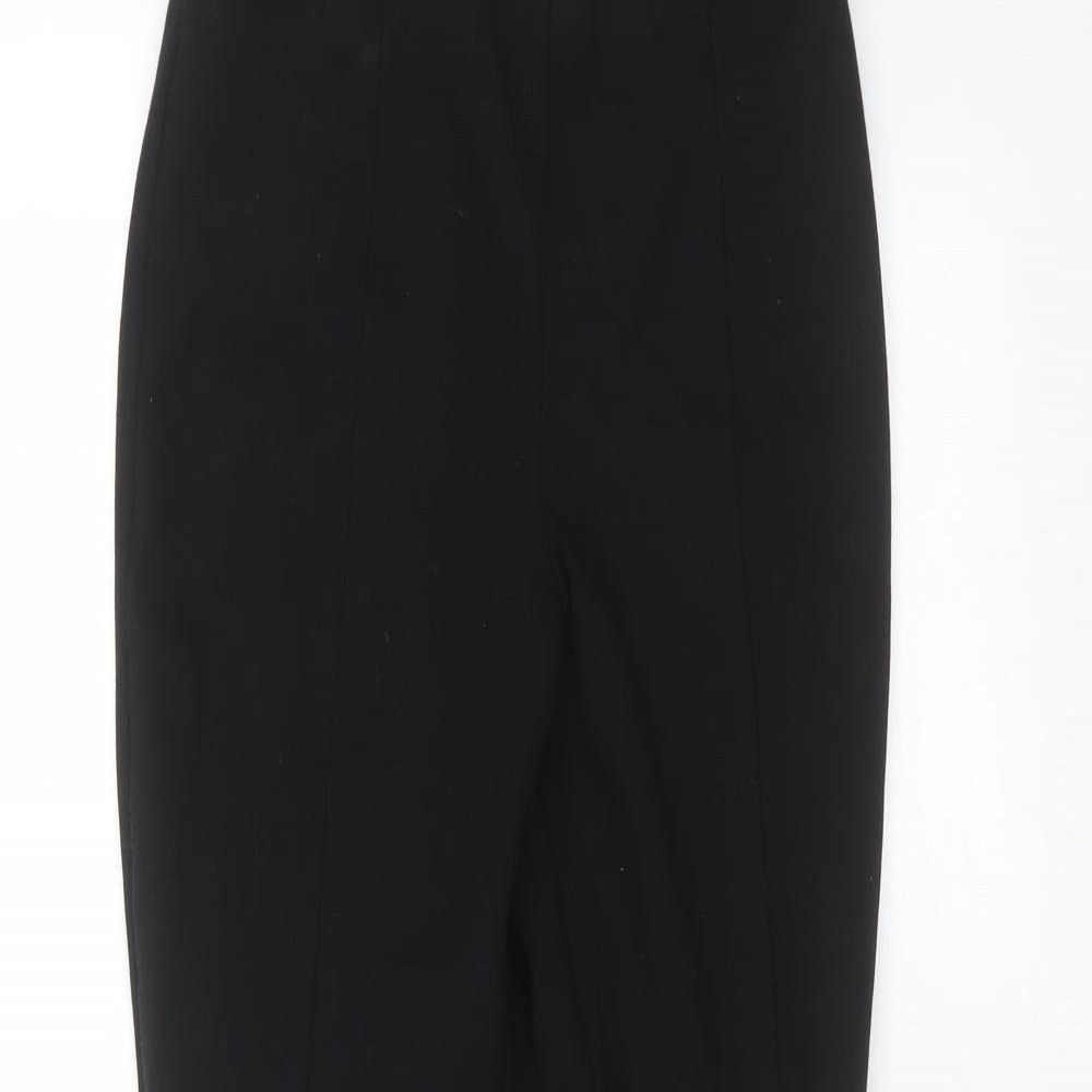 ASOS Womens Black  Viscose Trousers  Size 8 L26 in Regular
