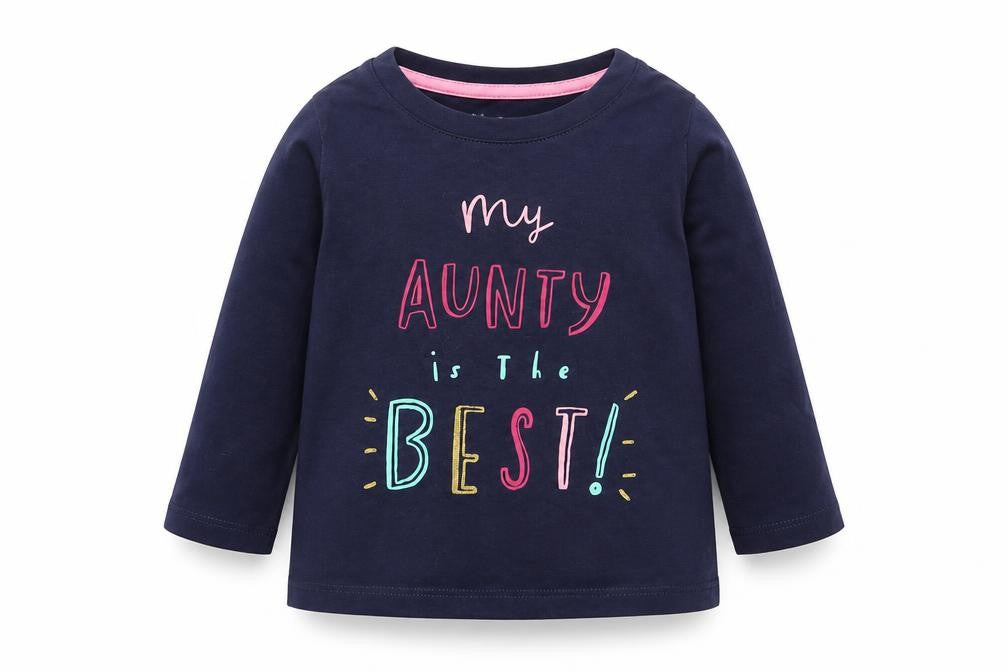 Nutmeg Baby Blue  Cotton Basic T-Shirt Size 12-18 Months Round Neck