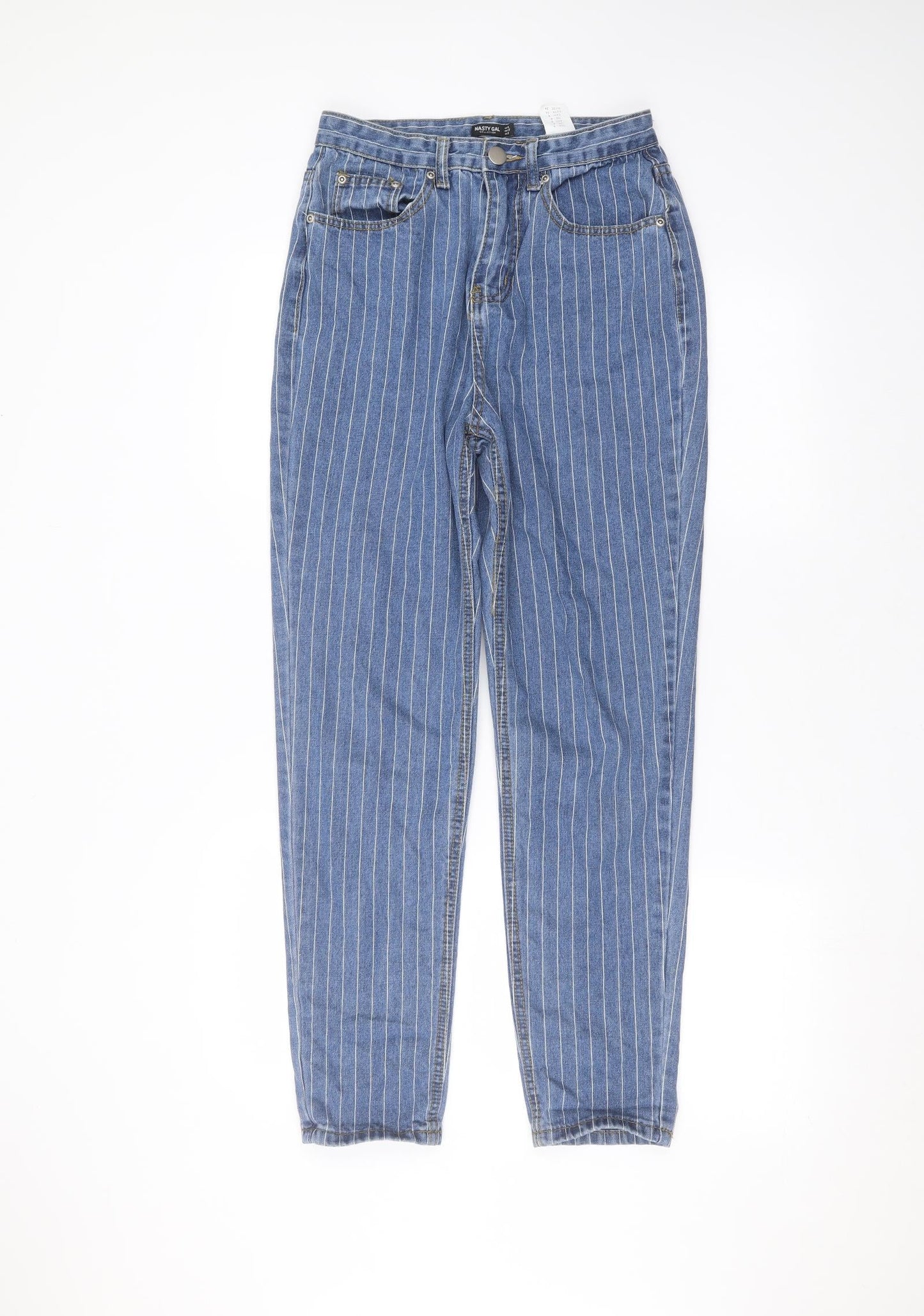Nasty Gal Womens Blue  Cotton Skinny Jeans Size 8 L27 in Regular