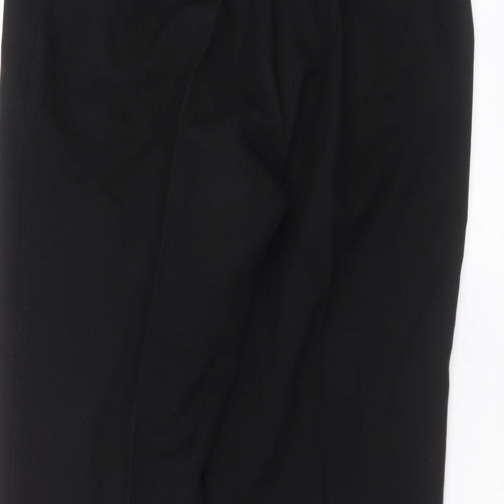 Preworn Womens Black  Polyester Trousers  Size 18 L25 in Regular
