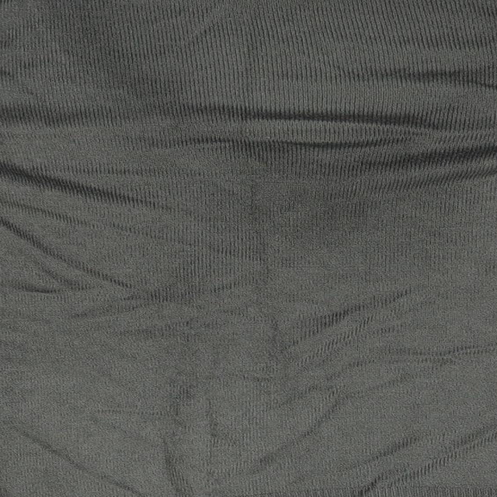 Topshop Womens Grey V-Neck  Acrylic Pullover Jumper Size 8