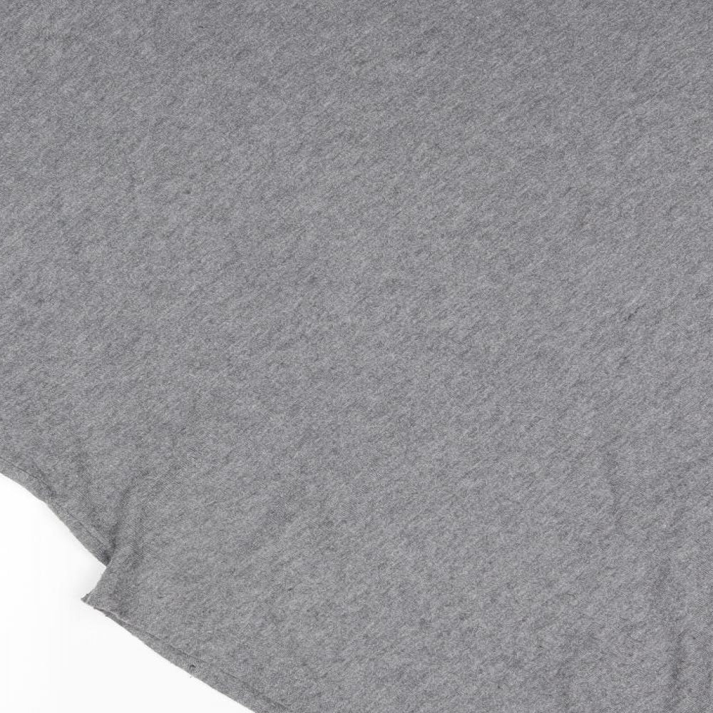 Paris Womens Grey Round Neck   Pullover Jumper Size M