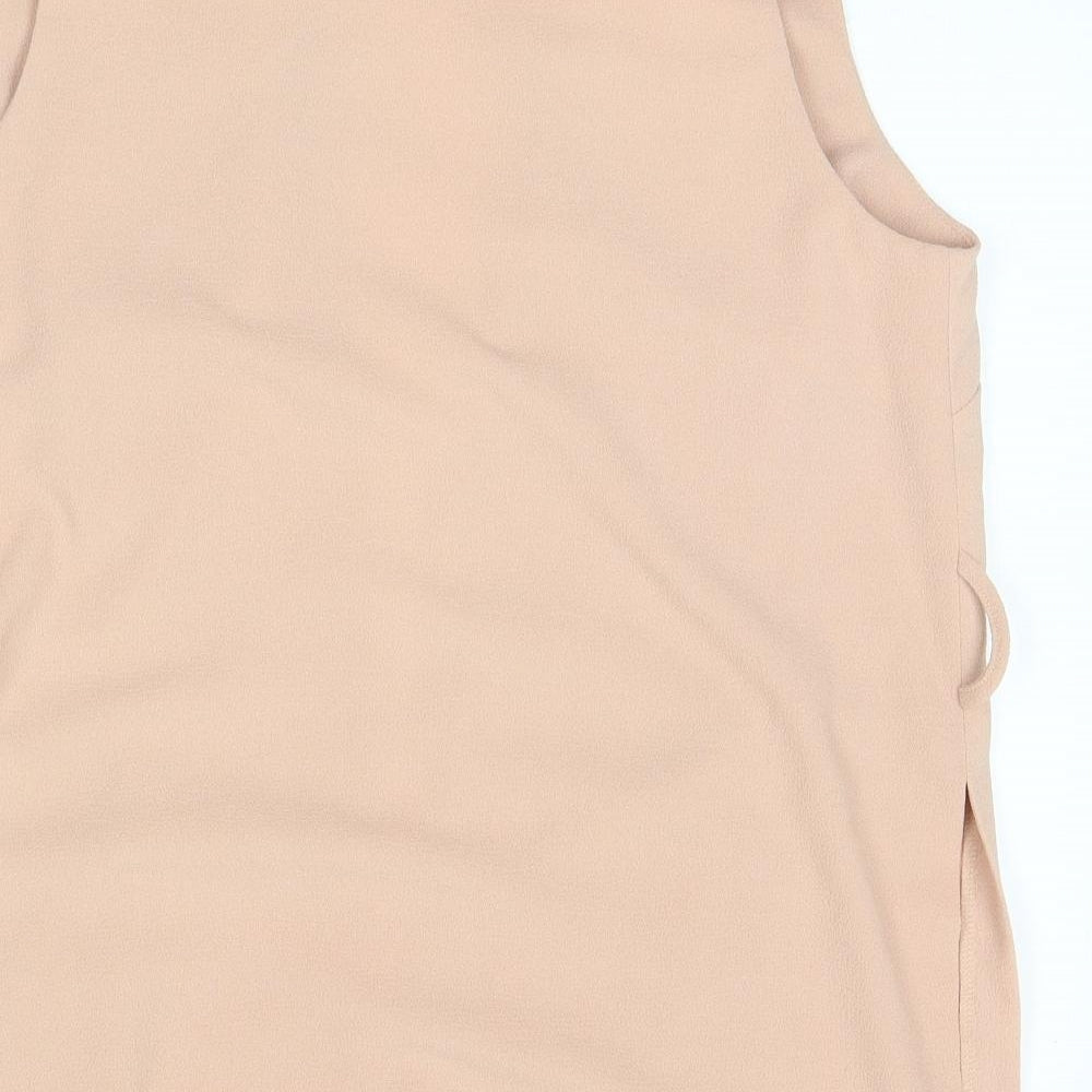 Select Womens Beige Round Neck  Polyester Cardigan Jumper Size 12