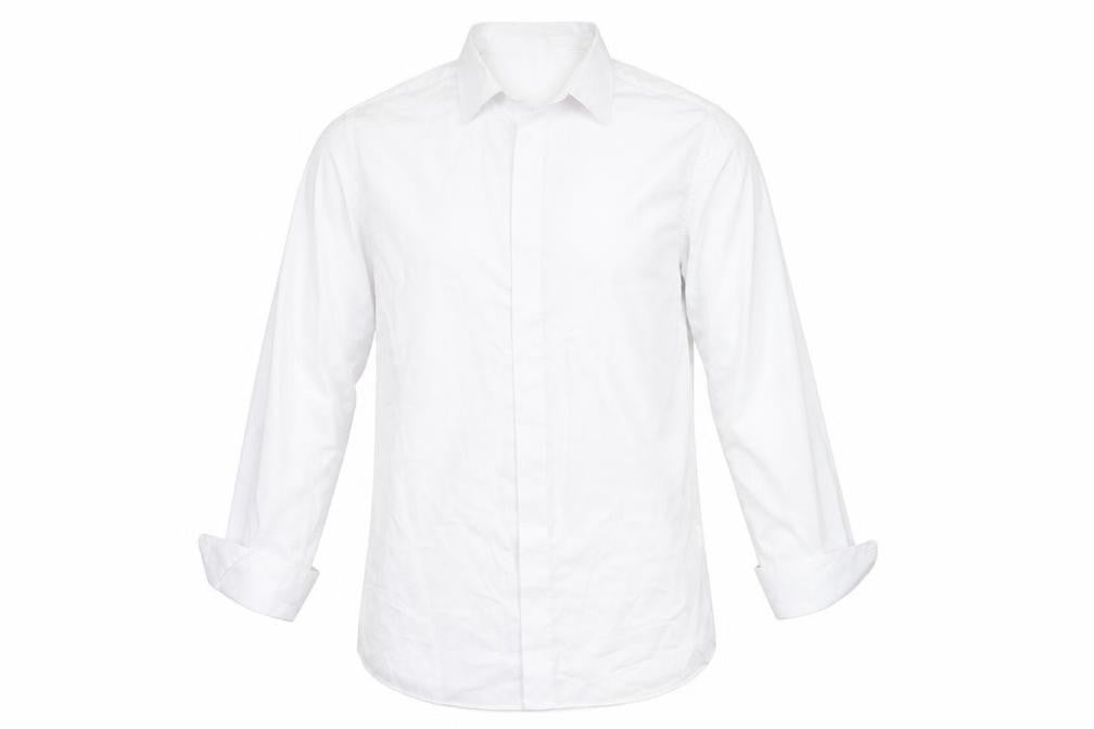 ColinRoss Mens White  Polyester  Button-Up Size 16.5 Collared