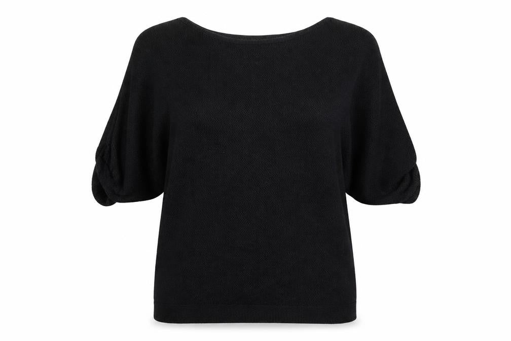 H&M Womens Black Crew Neck  Acrylic Pullover Jumper Size M
