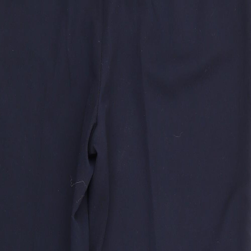 Dorothy Perkins Womens Blue  Polyester Trousers  Size 12 L26 in Regular