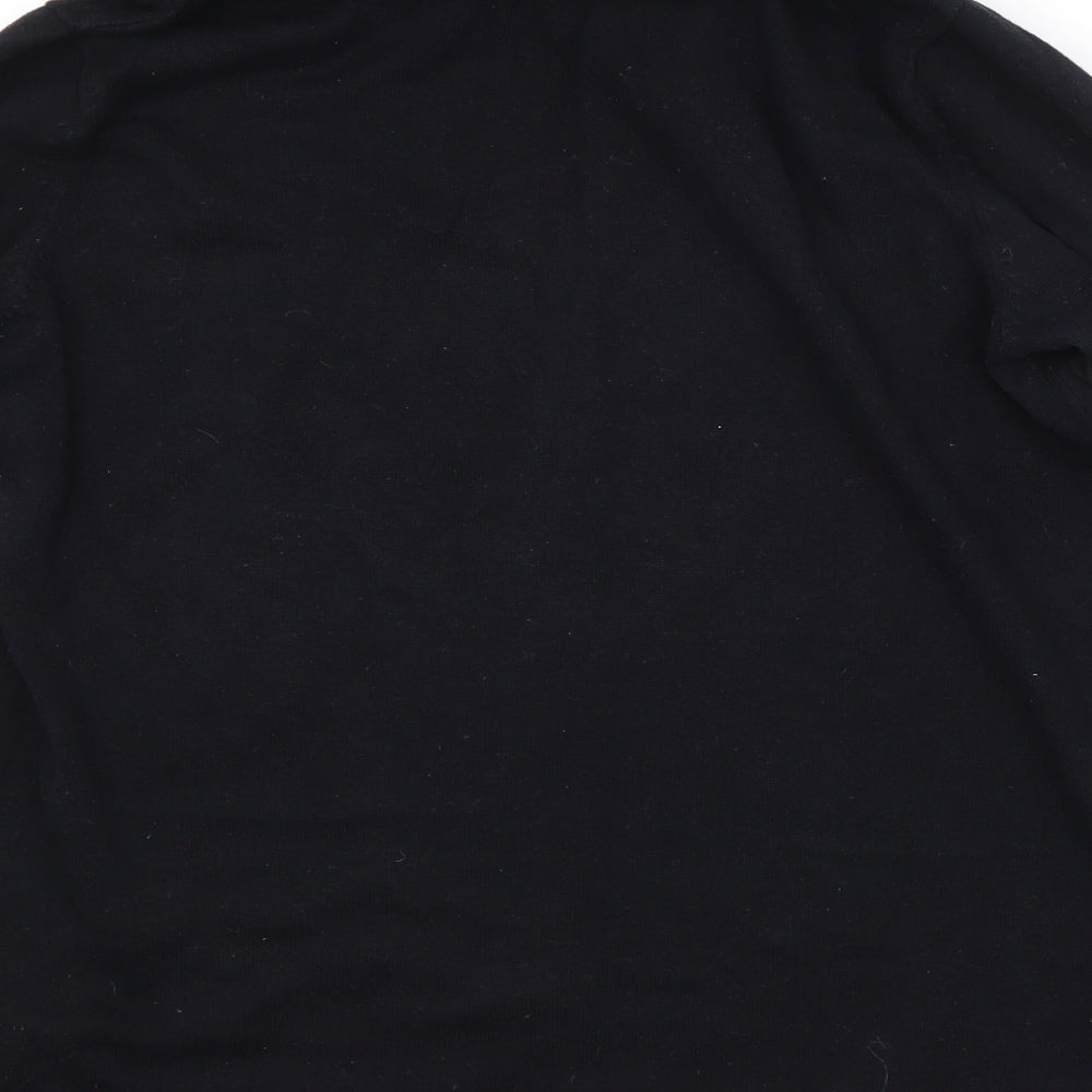 BPC Womens Black Roll Neck  Cotton Pullover Jumper Size 12