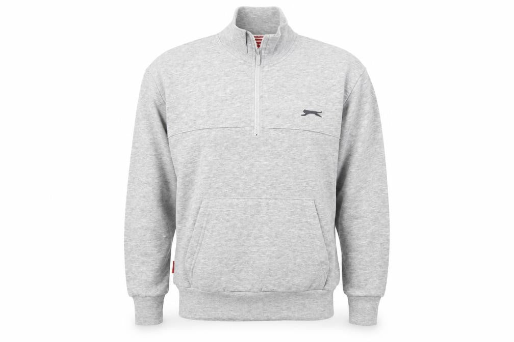 Mens UK S Regular Slazenger Grey Full Zip Sweatshirt