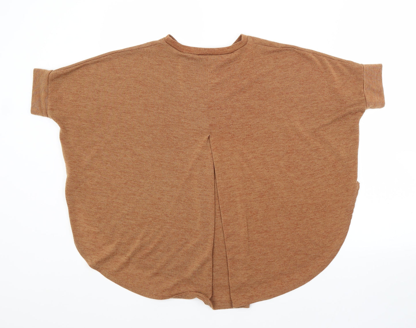 River Island Womens Brown Crew Neck  Polyester Pullover Jumper Size 8