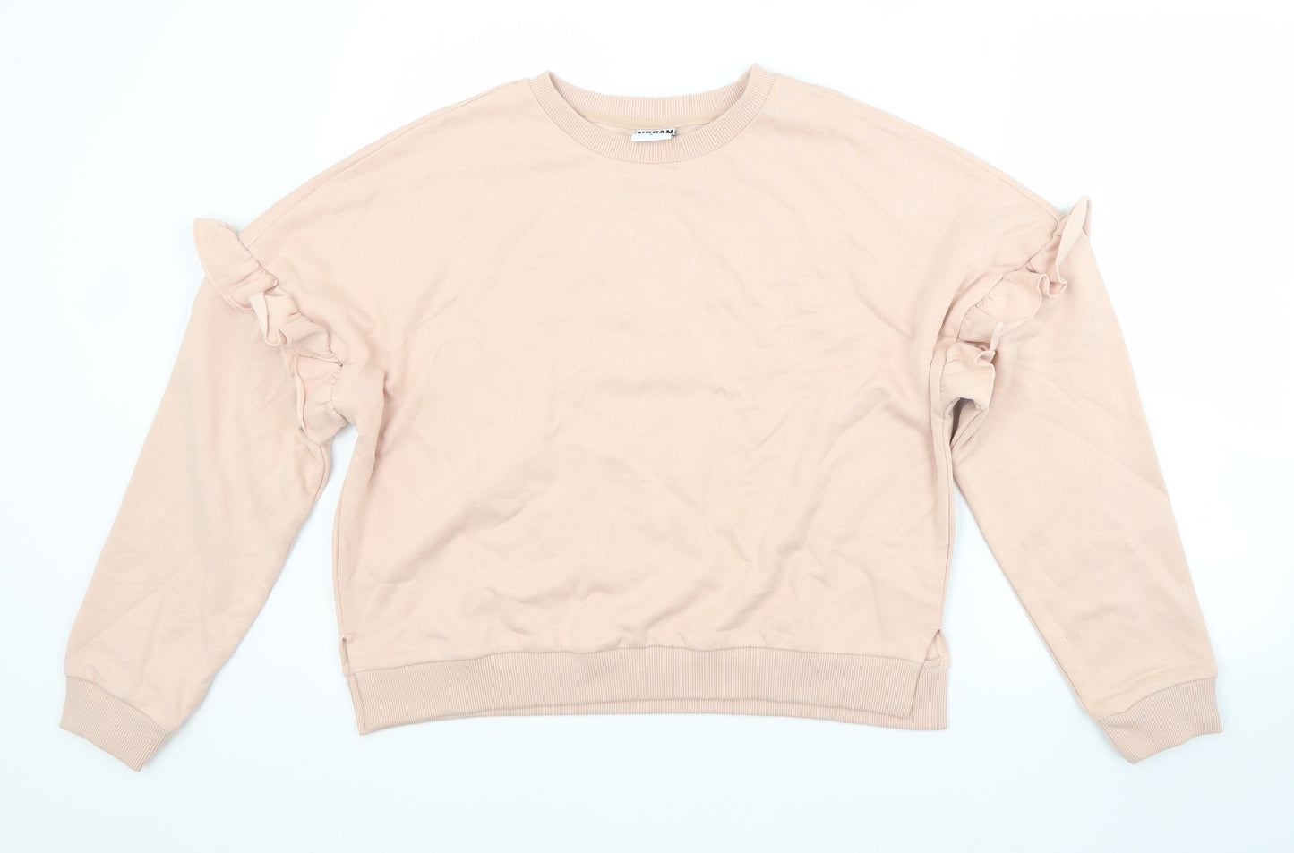 Urban Classics Womens Pink  Cotton Pullover Sweatshirt Size L