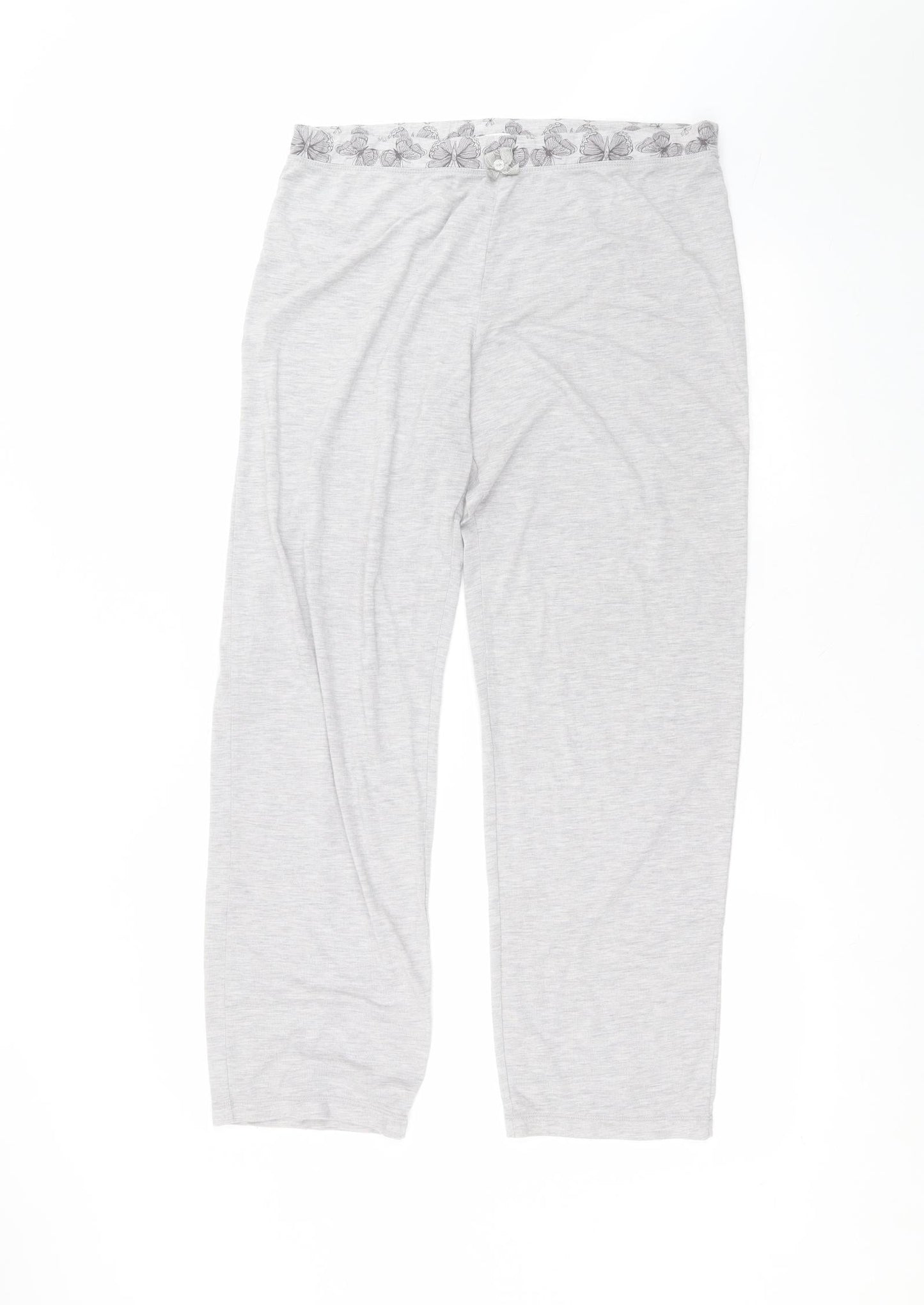 Debinhams Womens Grey  Polyester Trousers  Size 12 L27 in Regular