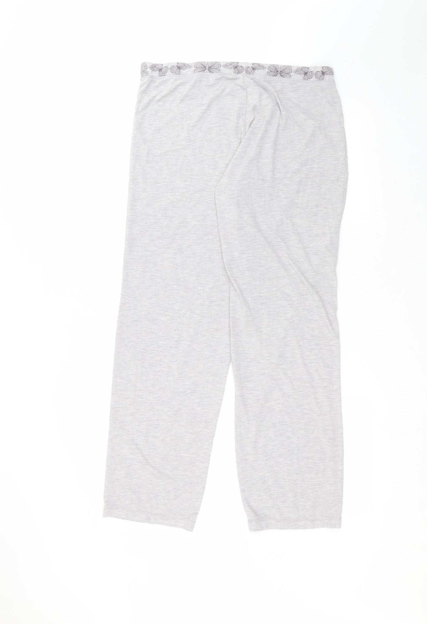 Debinhams Womens Grey  Polyester Trousers  Size 12 L27 in Regular