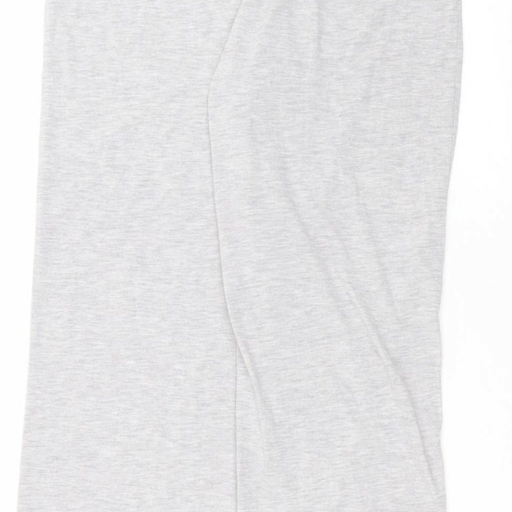 Debinhams Womens Grey  Polyester Trousers  Size 12 L27 in Regular