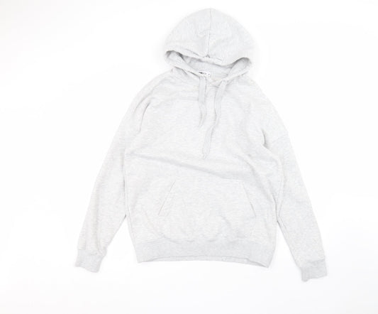 FB sister Womens White  Cotton Pullover Hoodie Size S