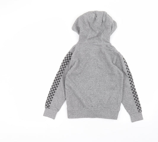 NEXT Girls Grey  Cotton Pullover Hoodie Size 8 Years