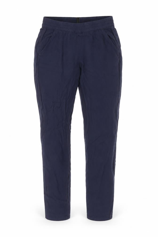 H&M Womens Blue  Viscose Trousers  Size 6 L25 in Regular