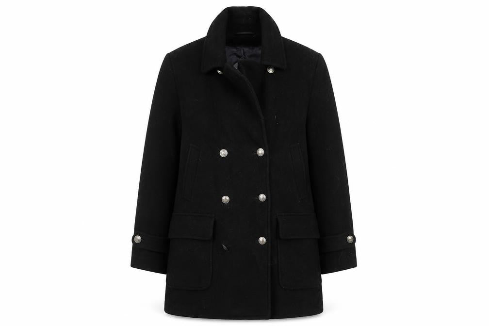 LOFT Womens Black   Overcoat Coat Size 10