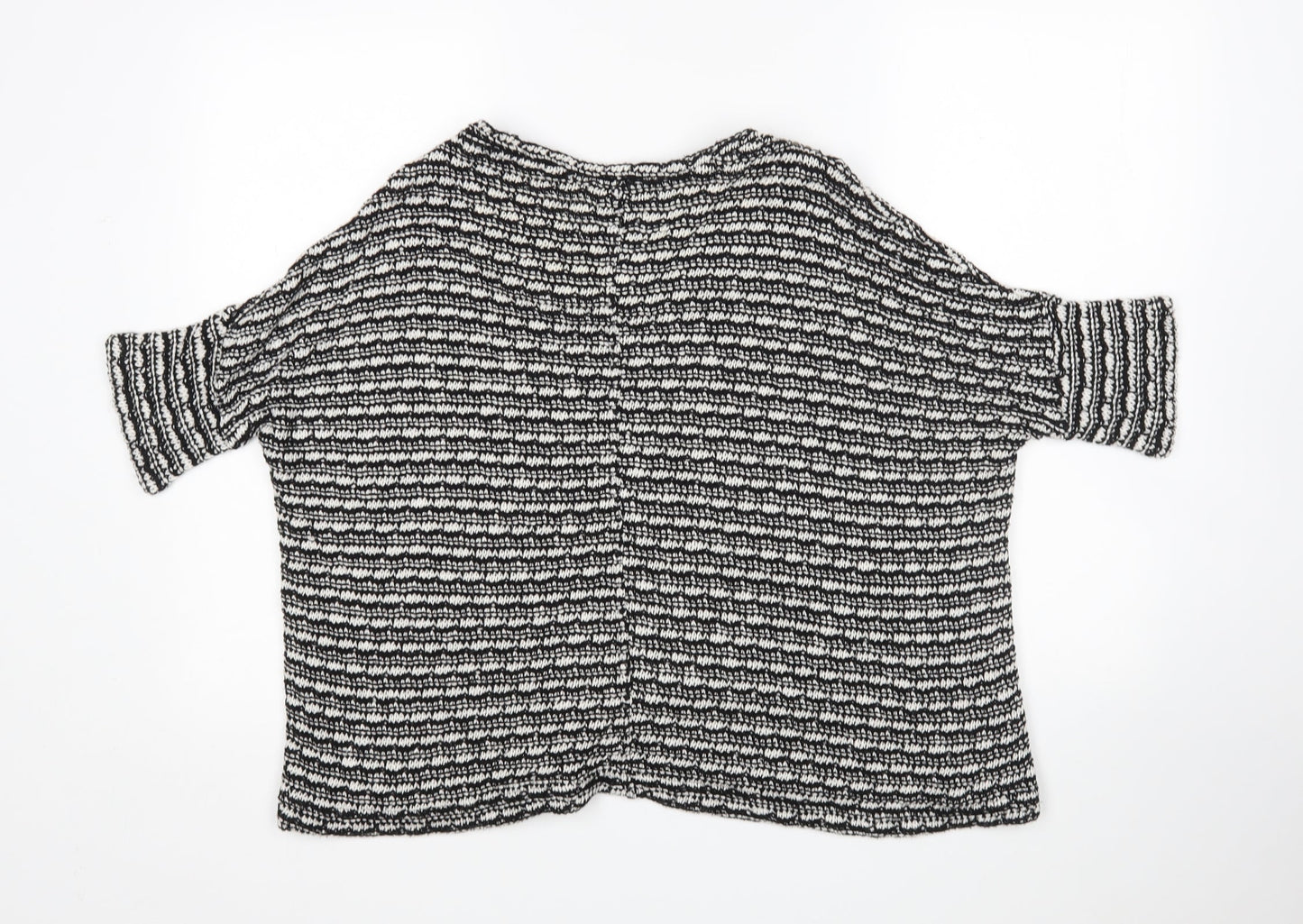 Zara Womens Multicoloured Round Neck Striped  Pullover Jumper Size M