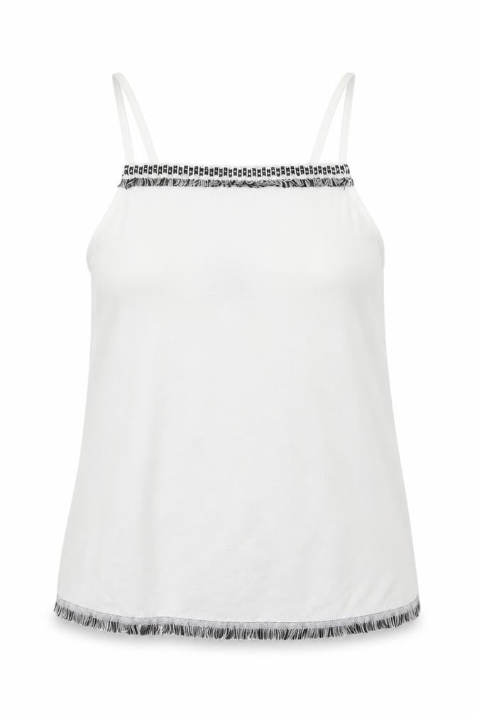 NEXT Womens White  Polyester Basic Tank Size 10 Off the Shoulder