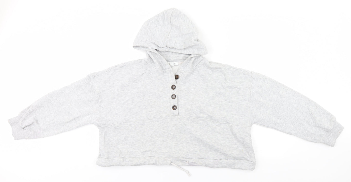 Primark Womens Grey  Polyester Pullover Hoodie Size 14