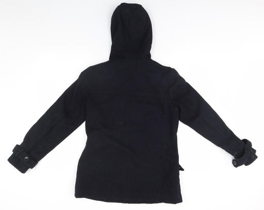 Preworn Womens Blue   Overcoat Coat Size 8
