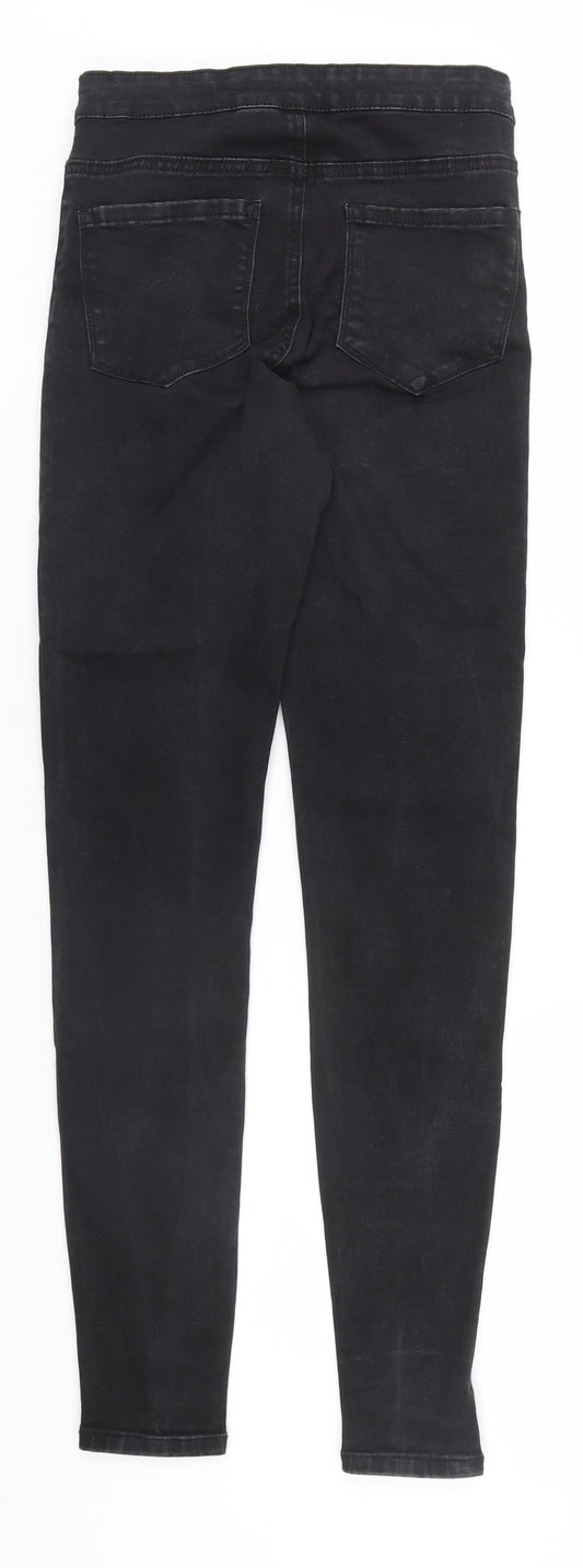 Denim & Co. Womens Black  Cotton Skinny Jeans Size 10 L30 in Regular