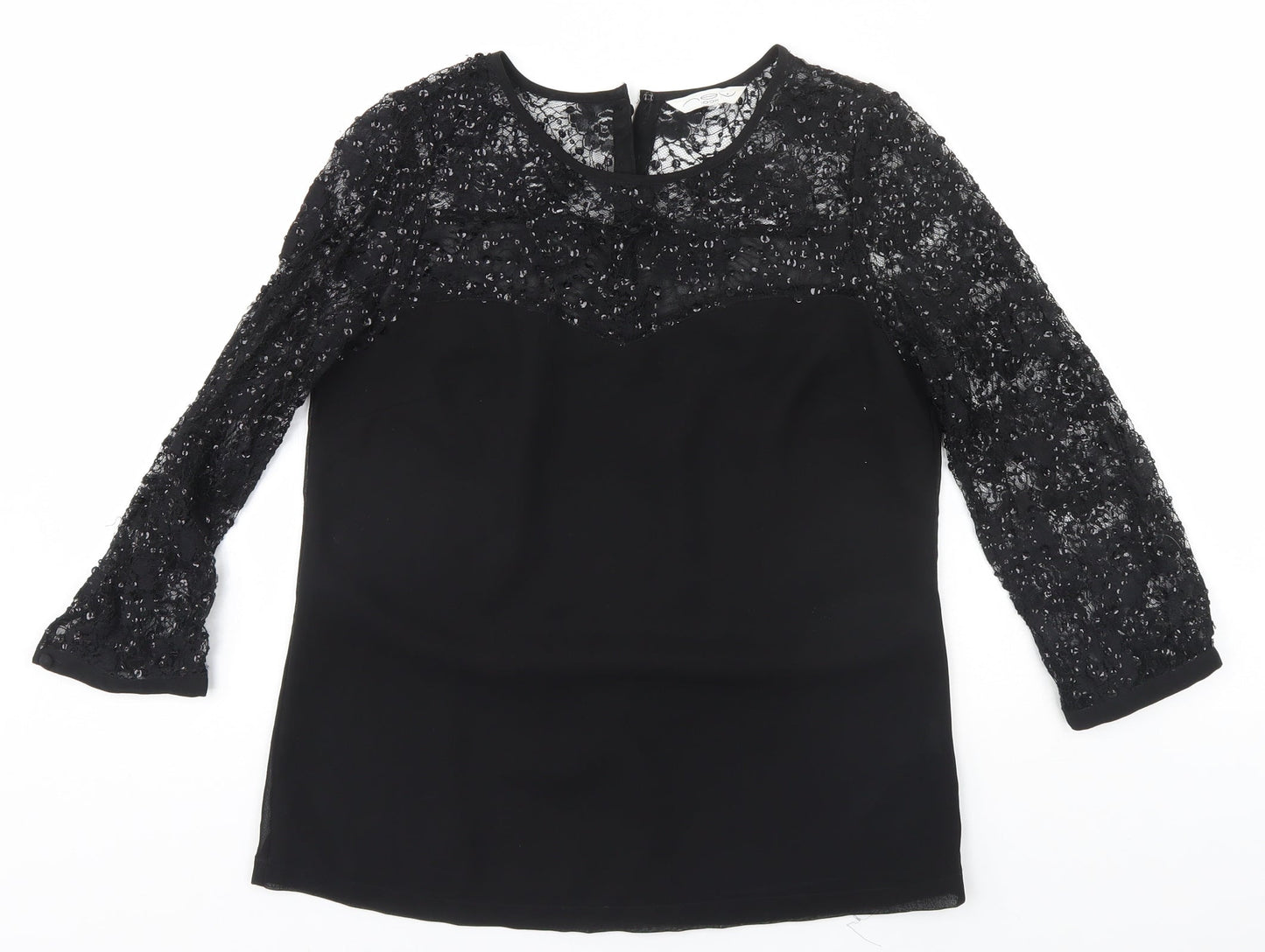 New Look Womens Black   Basic T-Shirt  Round Neck