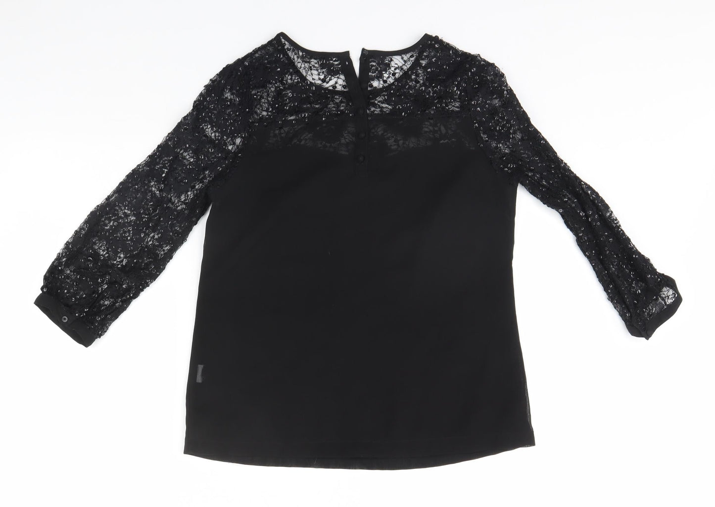 New Look Womens Black   Basic T-Shirt  Round Neck