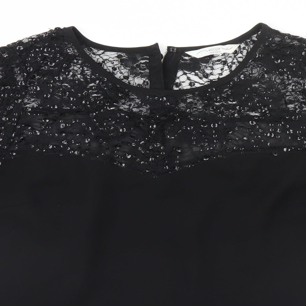 New Look Womens Black   Basic T-Shirt  Round Neck