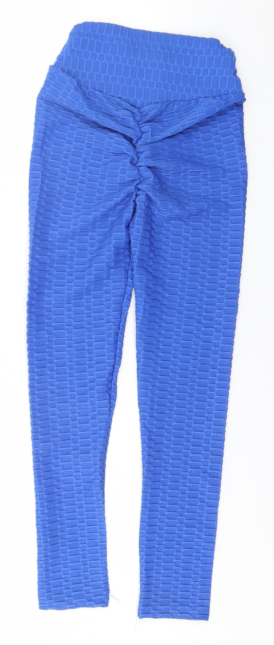 Preworn Womens Blue  Cotton Trousers  Size M L23 in Regular
