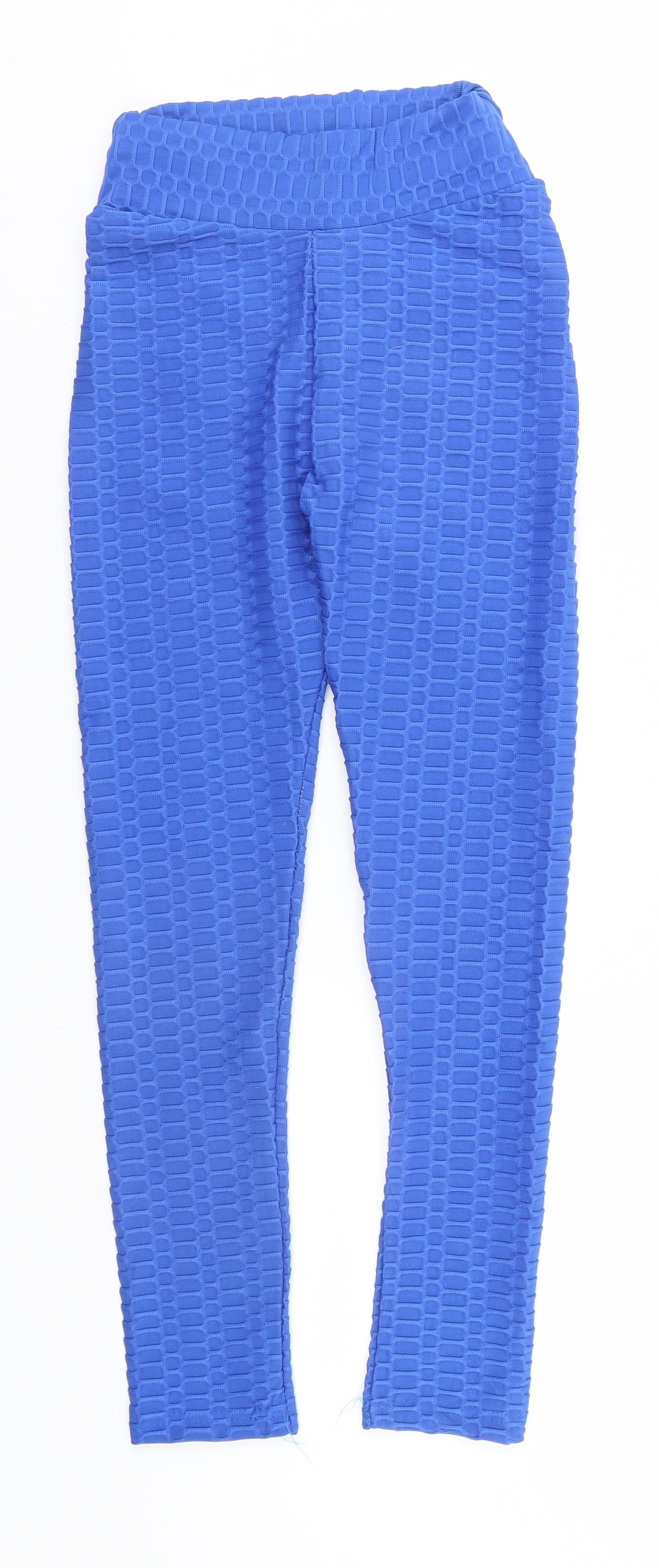 Preworn Womens Blue  Cotton Trousers  Size M L23 in Regular