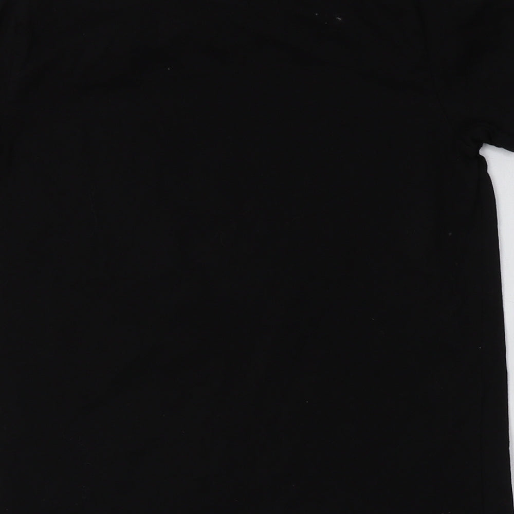 Primark Boys Black  Cotton Basic T-Shirt Size 8-9 Years Crew Neck  - Harlem