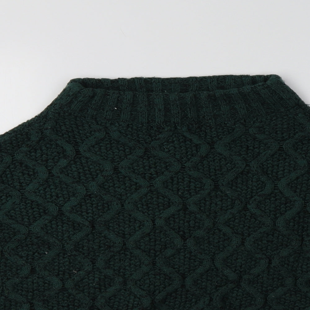 NEXT Womens Green Mock Neck   Pullover Jumper Size M