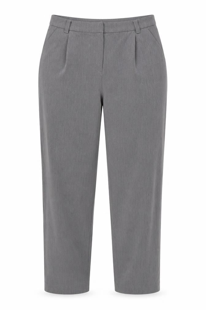 Topshop Womens Grey  Polyester Trousers  Size 10 L26 in Regular  - Light Grey