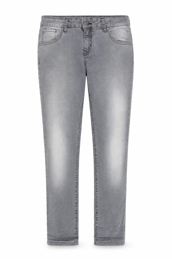Monsoon Womens Grey Floral Cotton Straight Jeans Size 12 L27 in Regular  - Embroidered back pockets