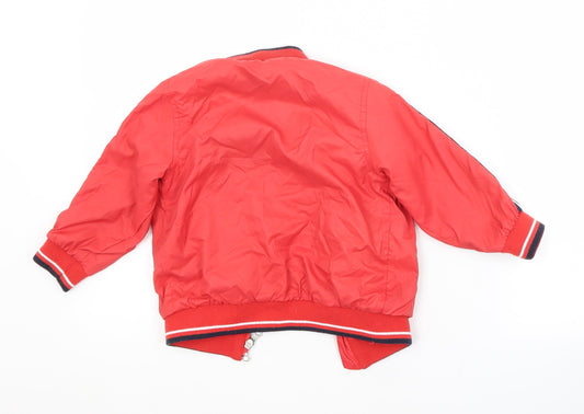 Timberland Boys Red Striped  Jacket  Size 2 Years