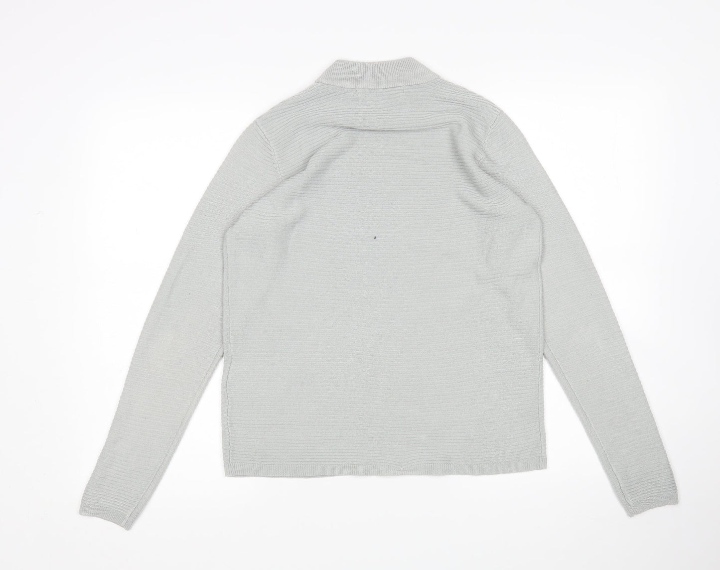VERO MODA Womens Grey Round Neck  Acrylic Pullover Jumper Size S