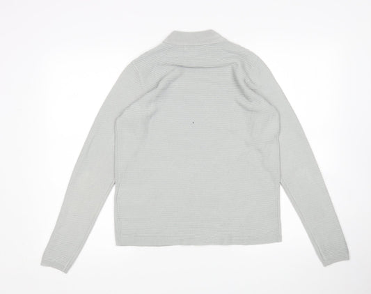 VERO MODA Womens Grey Round Neck  Acrylic Pullover Jumper Size S