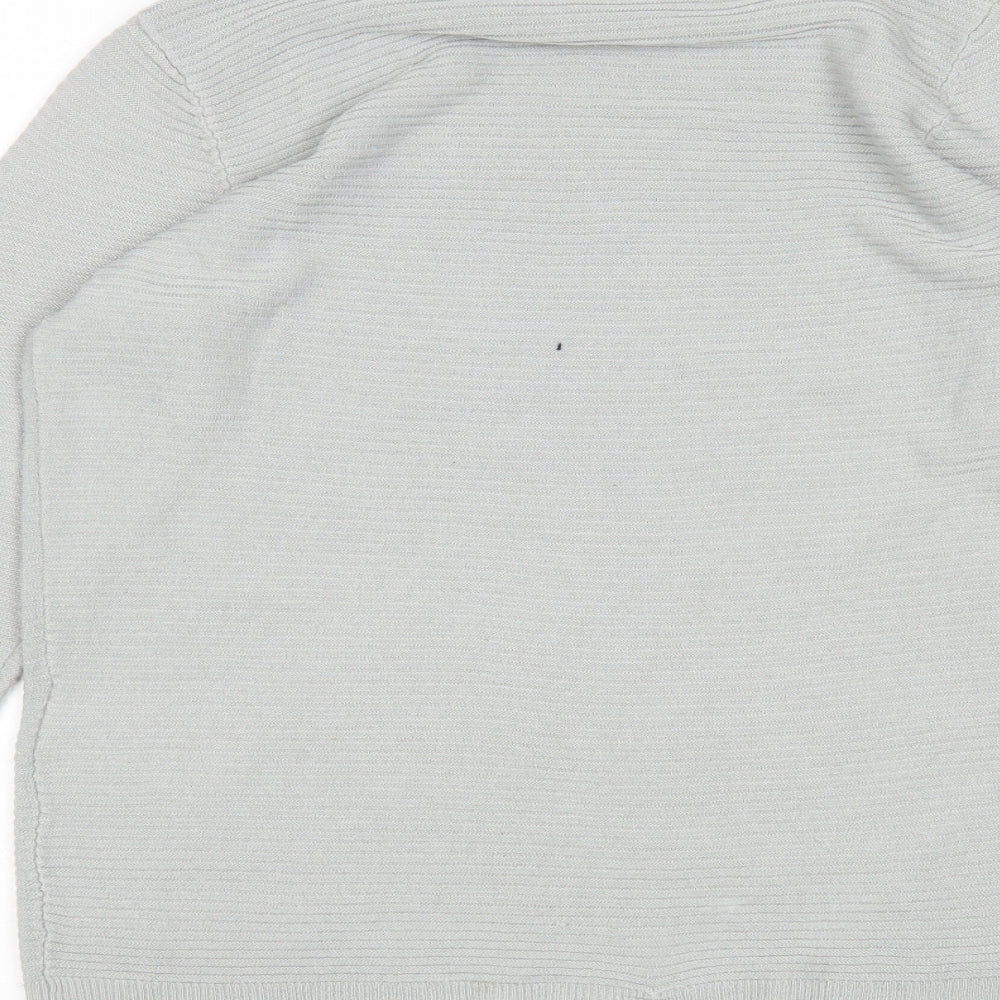 VERO MODA Womens Grey Round Neck  Acrylic Pullover Jumper Size S