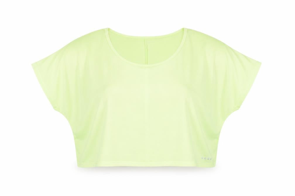 Matalan Womens Green  Polyester Basic T-Shirt Size M Round Neck