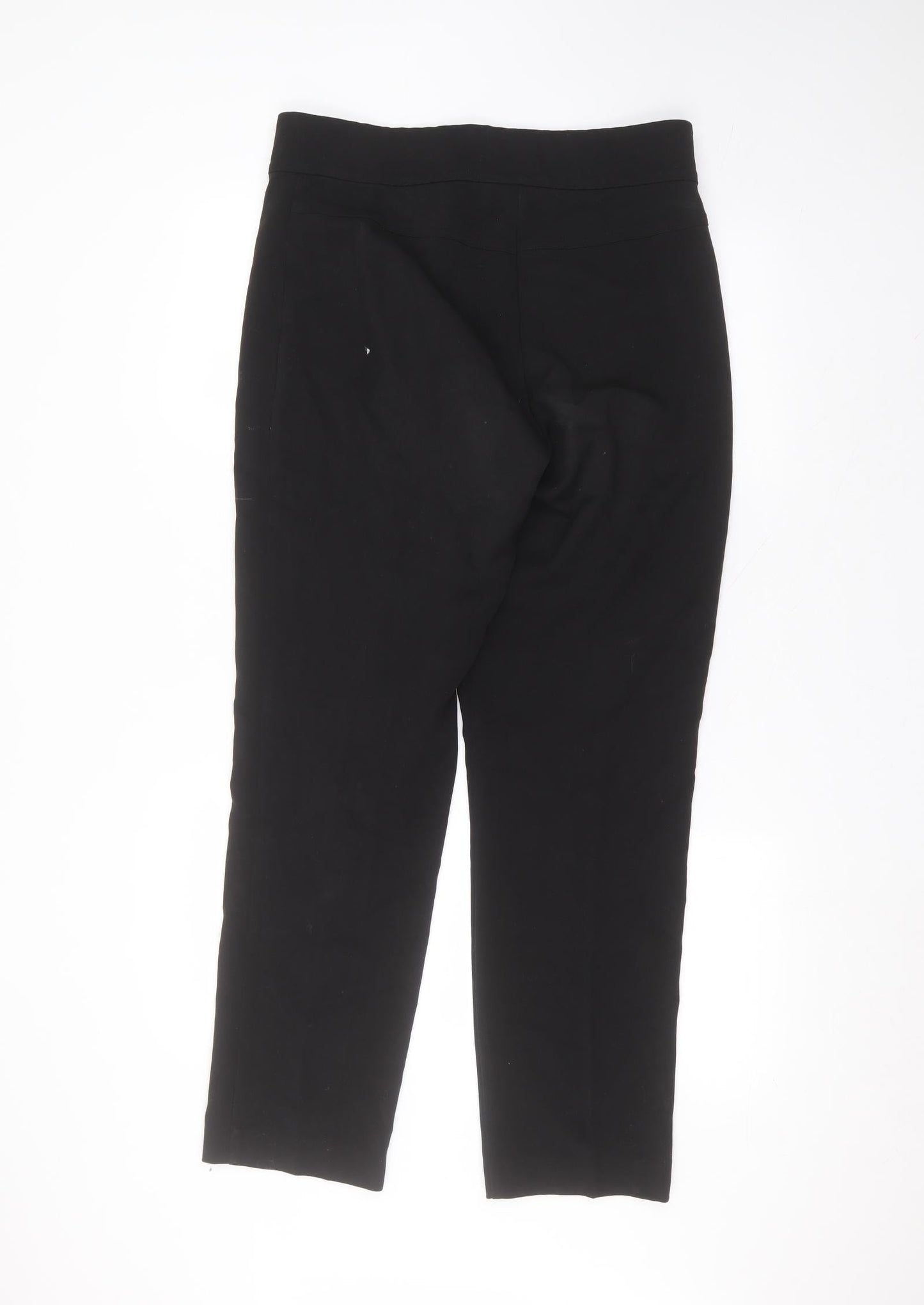 Artigiano Womens Black  Polyester Trousers  Size 14 L29 in Regular
