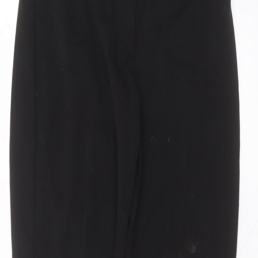 Artigiano Womens Black  Polyester Trousers  Size 14 L29 in Regular