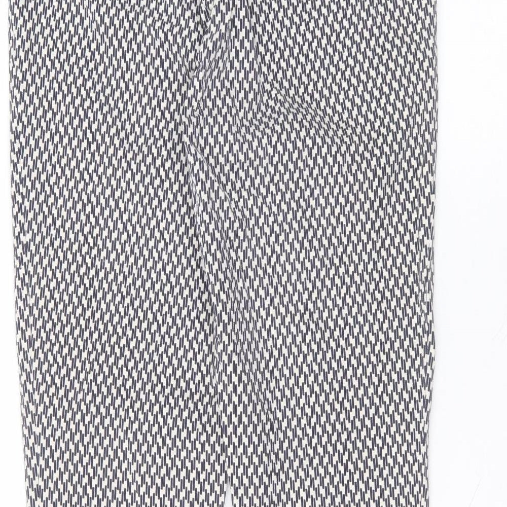 Gap Womens White  Cotton Trousers  Size 10 L24 in Regular