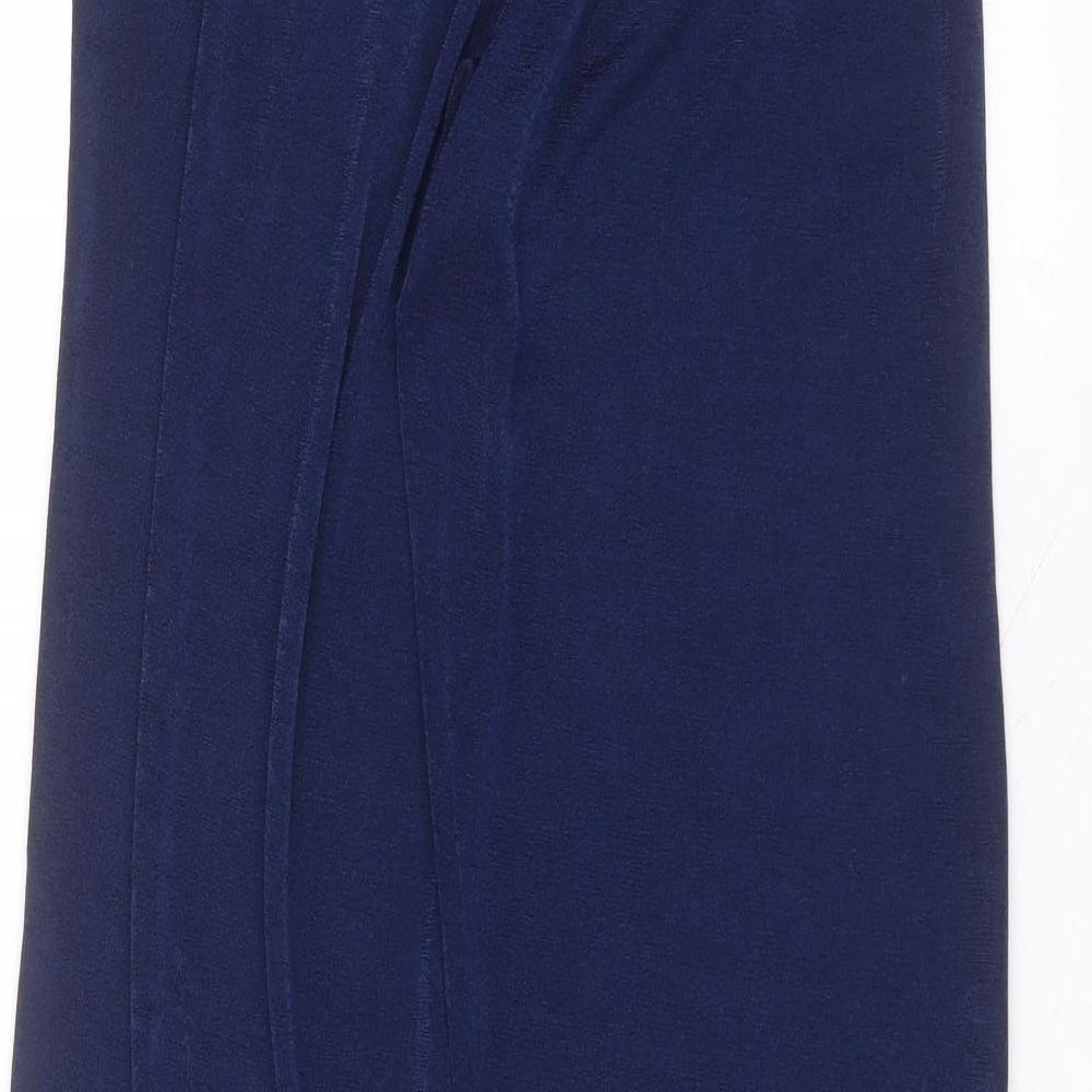 julipa Womens Blue  Polyester Trousers  Size 12 L27 in Regular