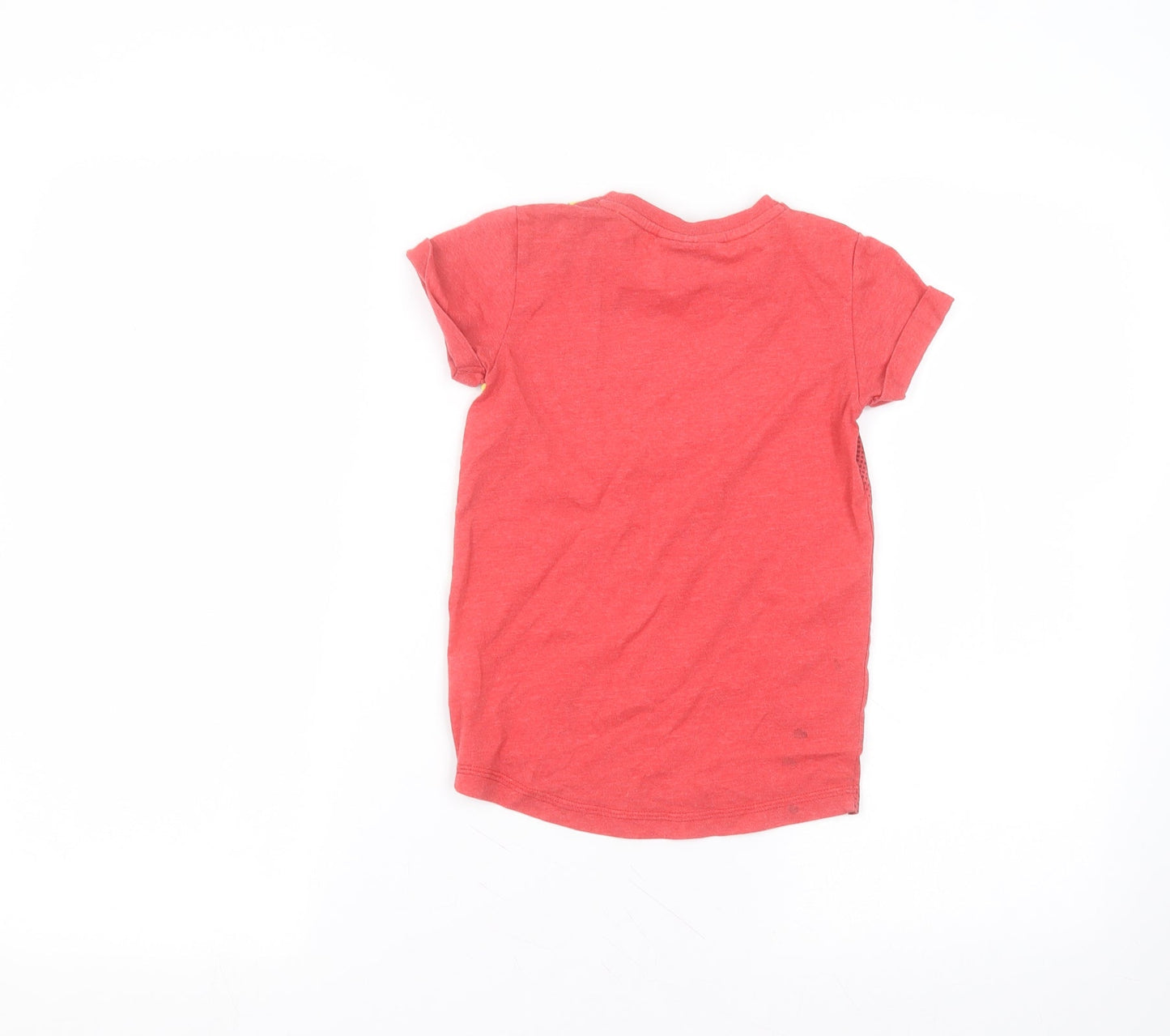 NEXT Boys Red  Cotton Basic T-Shirt Size 4 Years Round Neck