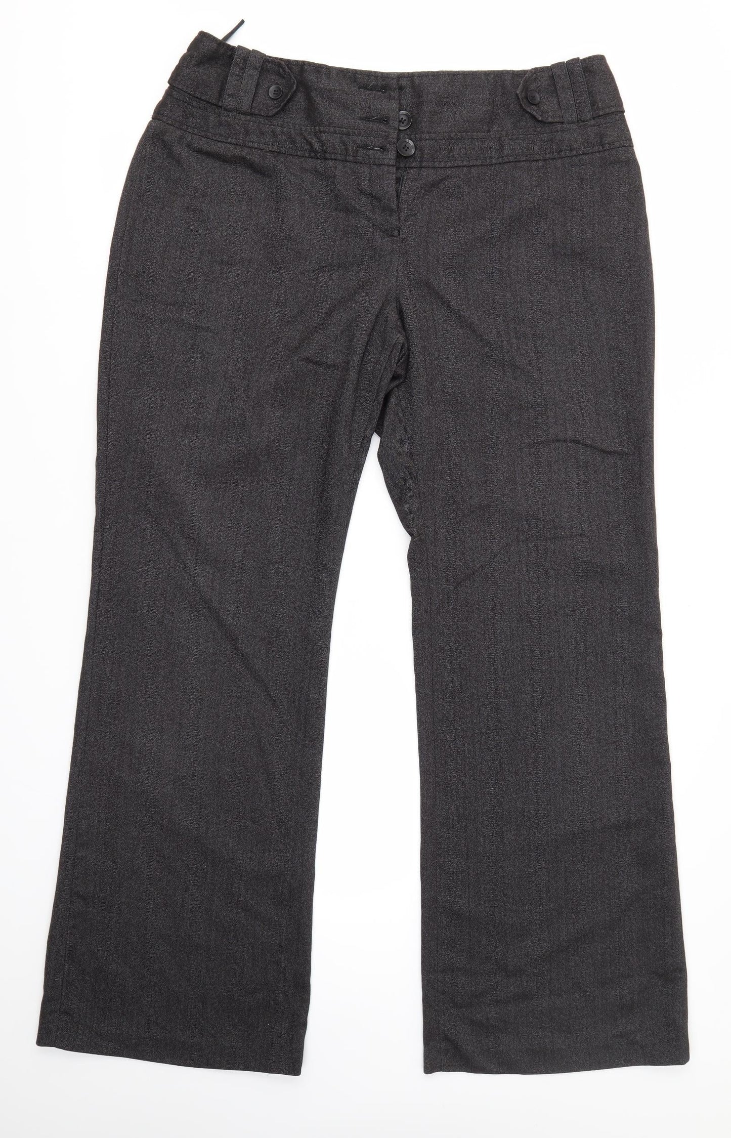 NEXT Womens Grey  Polyester Dress Pants Trousers Size 36 in L32 in Regular