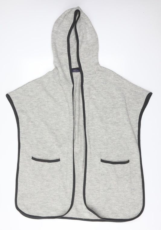 M&S Womens Grey   Acrylic Cardigan Jumper Size S