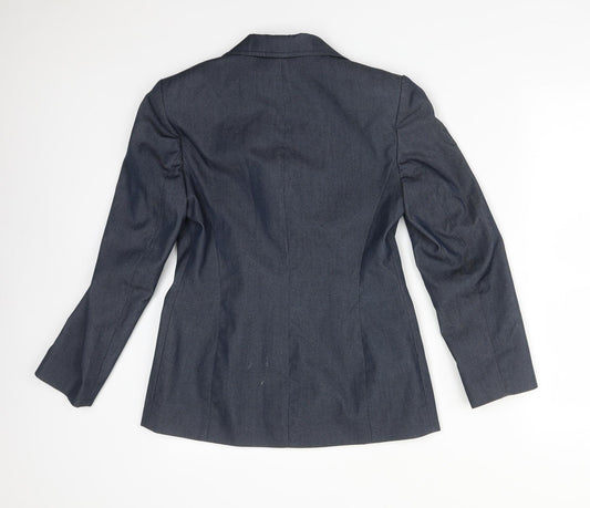 Debenhams Womens Blue  Polyester Jacket Suit Jacket Size 8
