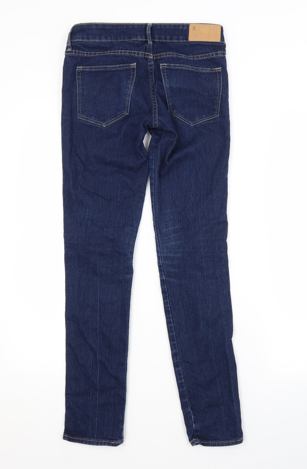 H&M Womens Blue  Cotton Skinny Jeans Size 24 in L30 in Regular